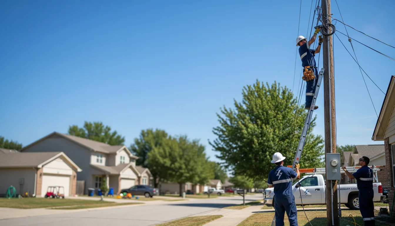 Residential electrician providing installation services in Callender, IA